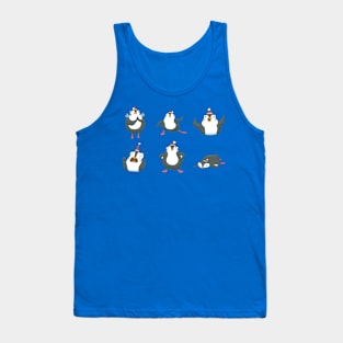 Set of cute funny penguins. Tank Top